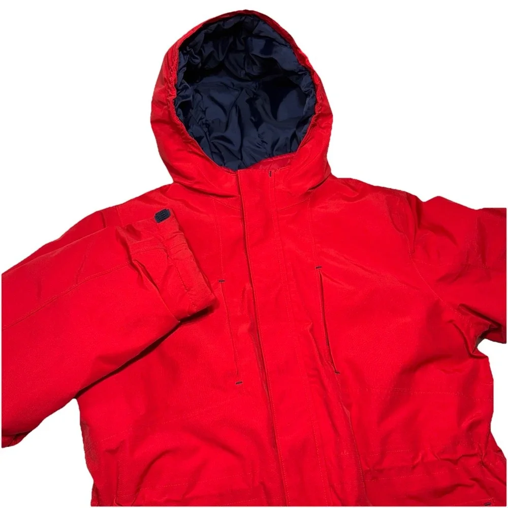Lands' End 3 In‎ 1  Winter Coat Hooded Puffer Jacket Grow-A-Longs Size L 14H-16H